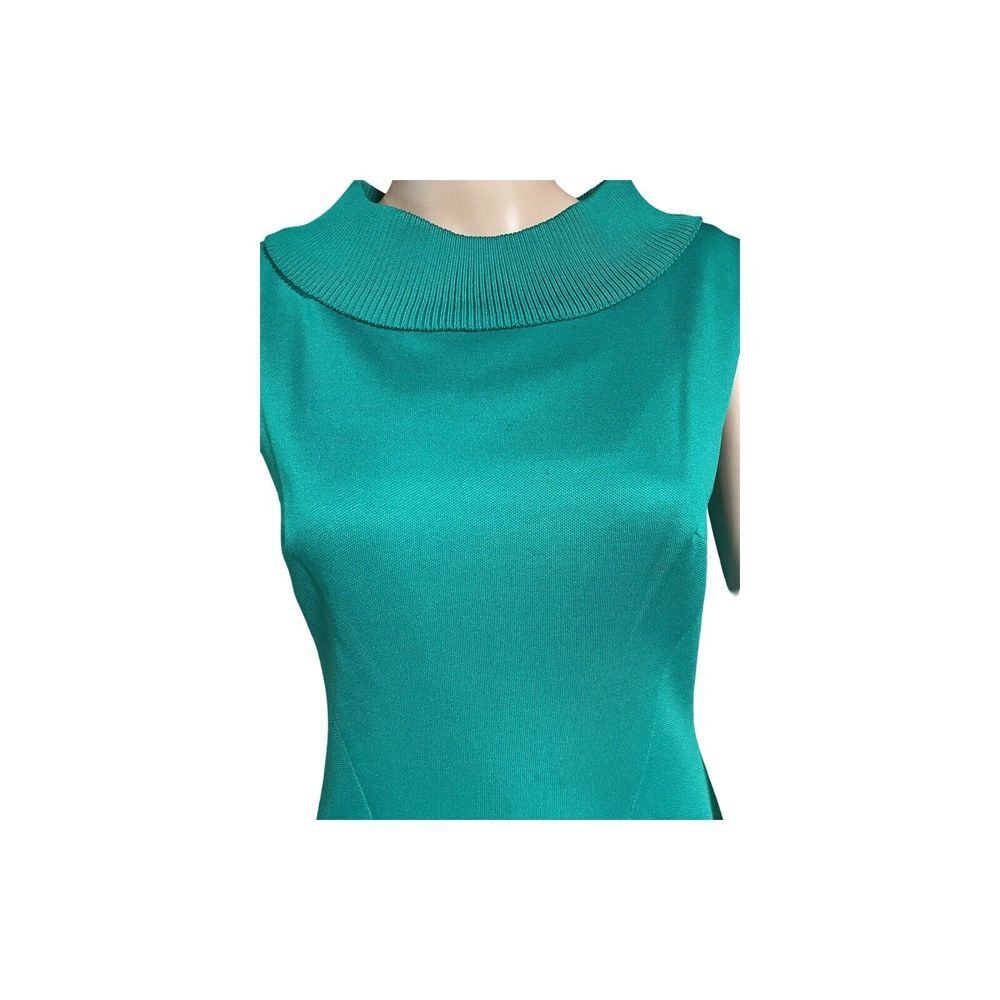 Vintage 1960s Green Mod Dress, Size 6, Excellent Condition